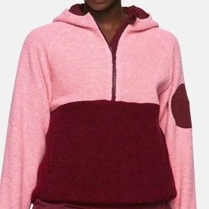 Outdoor Voices Megafleece 1/2 Zip Hoodie Small (S) Pink
